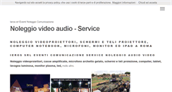 Desktop Screenshot of noleggiovideoproiettoriroma.it