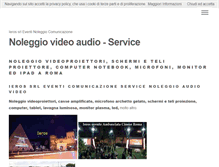 Tablet Screenshot of noleggiovideoproiettoriroma.it